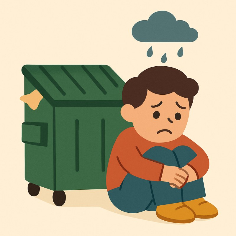 down in the dumps