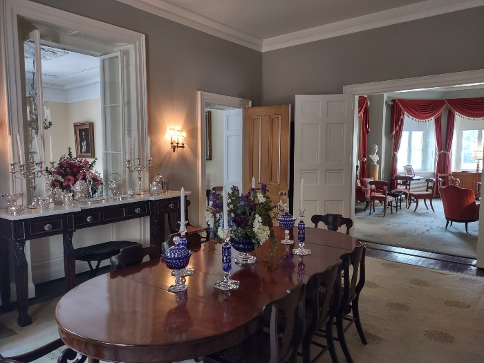 The dining room