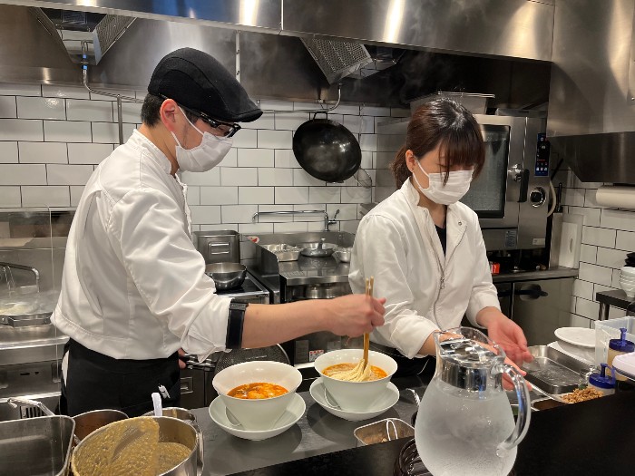 Adding the toppings