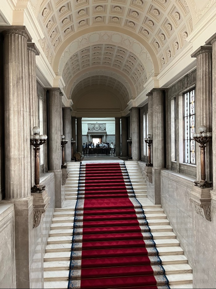 Hallway leading to the main entrance